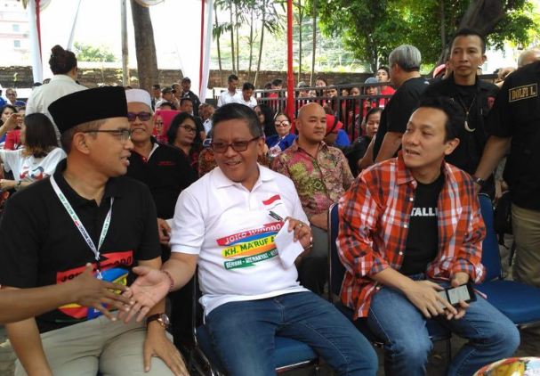 Bara Baja saat mendeklarasikan dukungannya untuk Jokowi-Ma'ruf Amin.