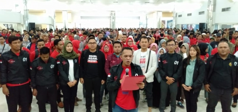 Rumah Indonesia Berkemajuan (RIB) mendeklarasikan dukung pasangan capres/cawapres Joko Widodo-Ma'ruf Amin pada Pemilu 2019.