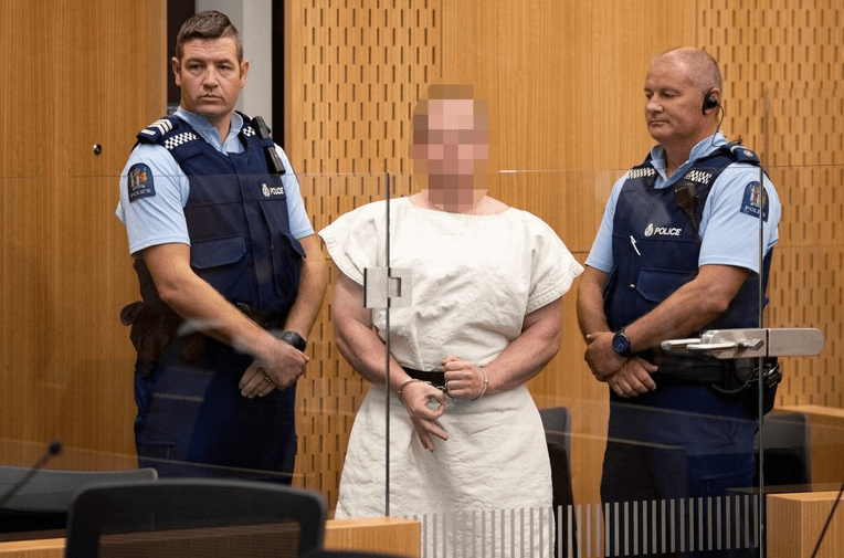Potret pelaku saat di pengadilan (Foto: Mark Mitchell/New Zealand Herald/Pool via REUTERS)