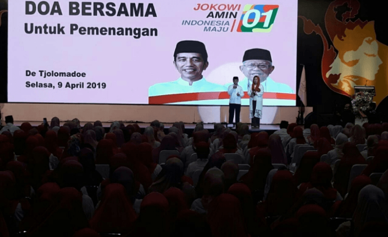 Yenny Wahid dan Yusuf Mansur doakan Jokowi-Ma'ruf menang.