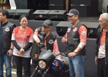 Gaya Bikers Wapres KH. Ma’ruf Amin, Viral
