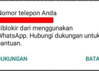 Mengatasi Jika Nomor telepon Anda Diblokir Menggunakan WhatsApp