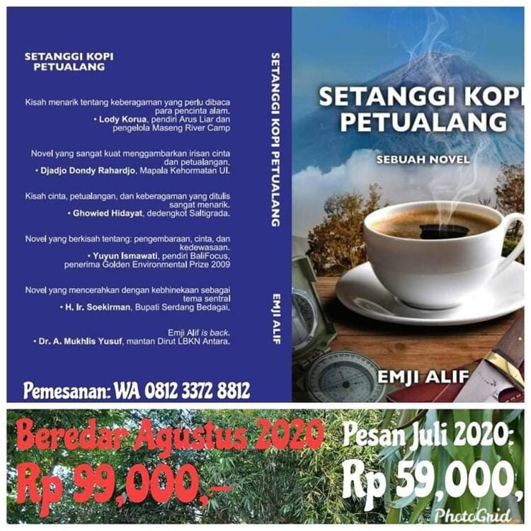 Novel Setanggi Kopi Petualang Beredar
