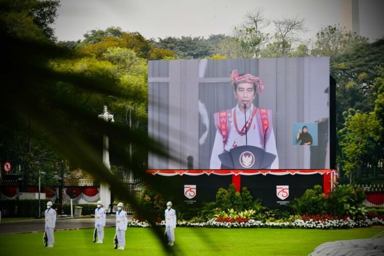 Jokowi Pimpin Peringatan Detik-Detik Proklamasi