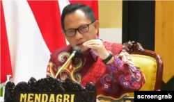 Menteri Dalam Negeri Tito Karnavian, 19 Juli 2020. (Foto: Screengrab)