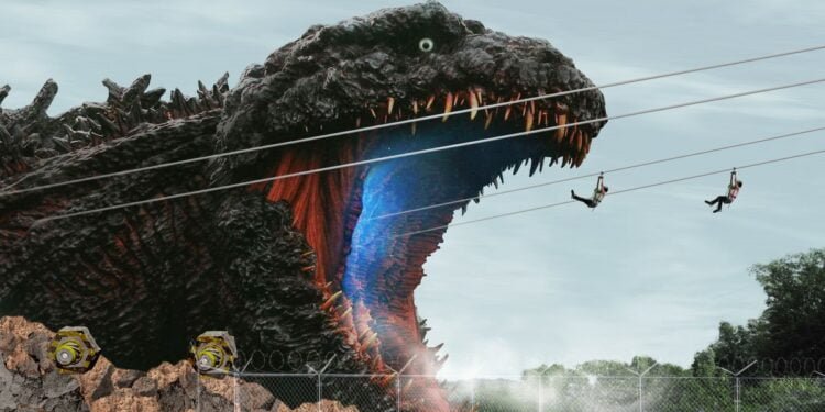 Anda Dapat Memasukkan Garis Ke Godzilla Seukuran Ini di Jepang