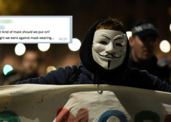 Anti-Masker Secara Tidak Sengaja Mengorganisir Reli Memakai Masker