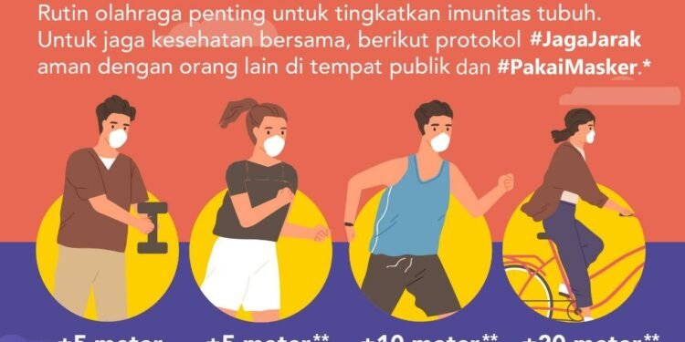 Masker Selama Olahraga Ganggu Fungsi Paru