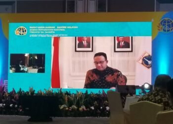 Anies Baswedan Rapat Virtual Rakerda Kementerian ATR BPN