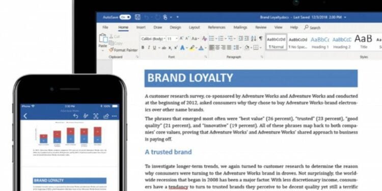 Microsoft Word Dengan Fitur Prediksi Teks