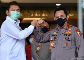 Kapolri Jenderal Pol Listyo Sigit Prabowo Menemui Jaksa Agung Sanitiar Burhanuddin