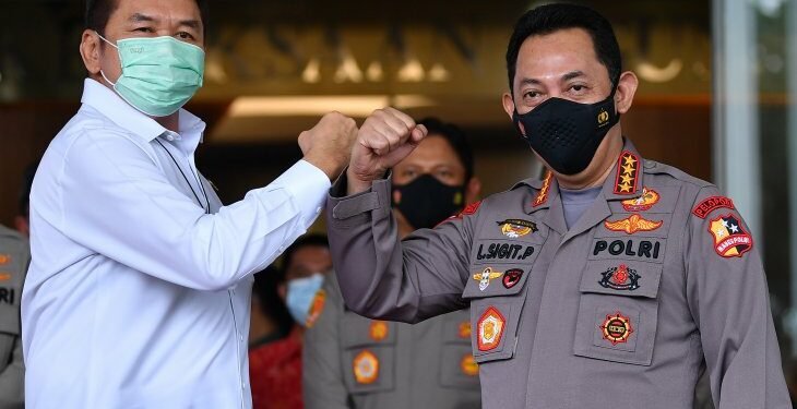 Kapolri Jenderal Pol Listyo Sigit Prabowo Menemui Jaksa Agung Sanitiar Burhanuddin