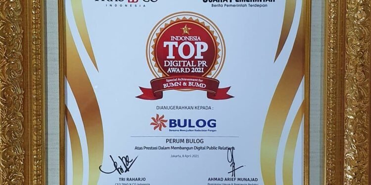 BULOG Raih Indonesia Digital PR Award 2021