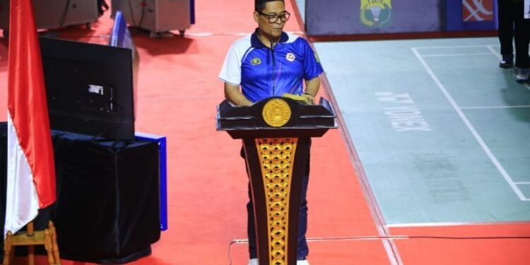 Kabaharkam Polri Buka Kapolri Cup Badminton Championship 2024