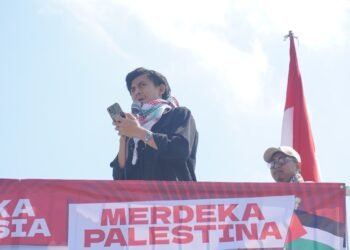 Seruan empati untuk Palestina: orasi menggugah dari Gusti Rian Saputra di Aksi Damai Yogyakarta