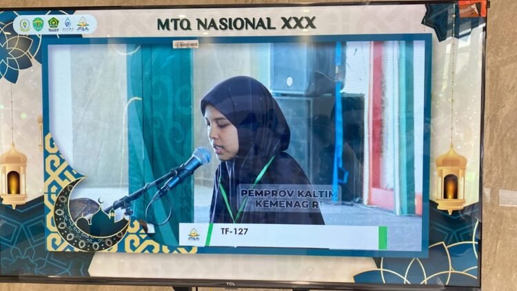 Hanin Maslahah dari Jawa Timur Tampil Memukau di Final MTQ Nasional 2024 Cabang Tafsir Bahasa Arab Putri