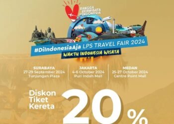KAI Tawarkan Diskon Tiket 20% di LPS Travel Fair 2024: Surabaya, Jakarta, dan Medan