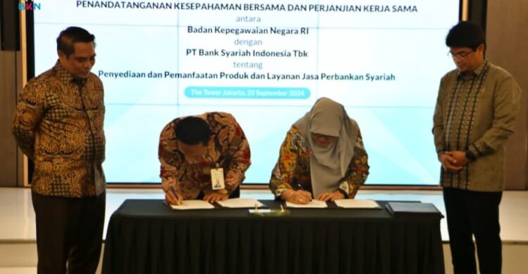 BKN Teken Kerja Sama Bidang Layanan Perbankan Syariah dengan BSI