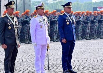 Marsekal Muda TNI Budhi Achmadi, Salah Satu Pembaca Sapta Marga HUT ke-79 TNI