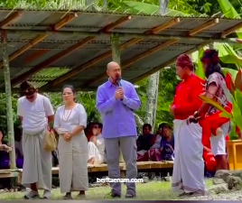 Pandji pragiwaksono jalani prosesi adat toraja
