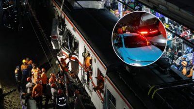 kecelakaan kereta api di Bekasi Timur