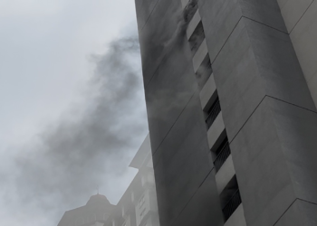 Apartemen Mediterania Tanjung Duren Terbakar