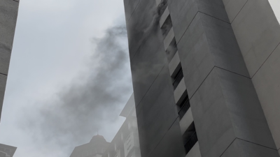 Apartemen Mediterania Tanjung Duren Terbakar