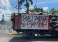 demo truk sampah di bali