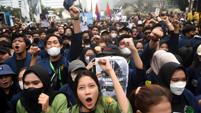 Demo mahasiswa 3 titik di jakarta