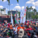 Putu Artha demo buruh